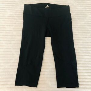Adidas Black Bike Shorts Bermuda Running Capri